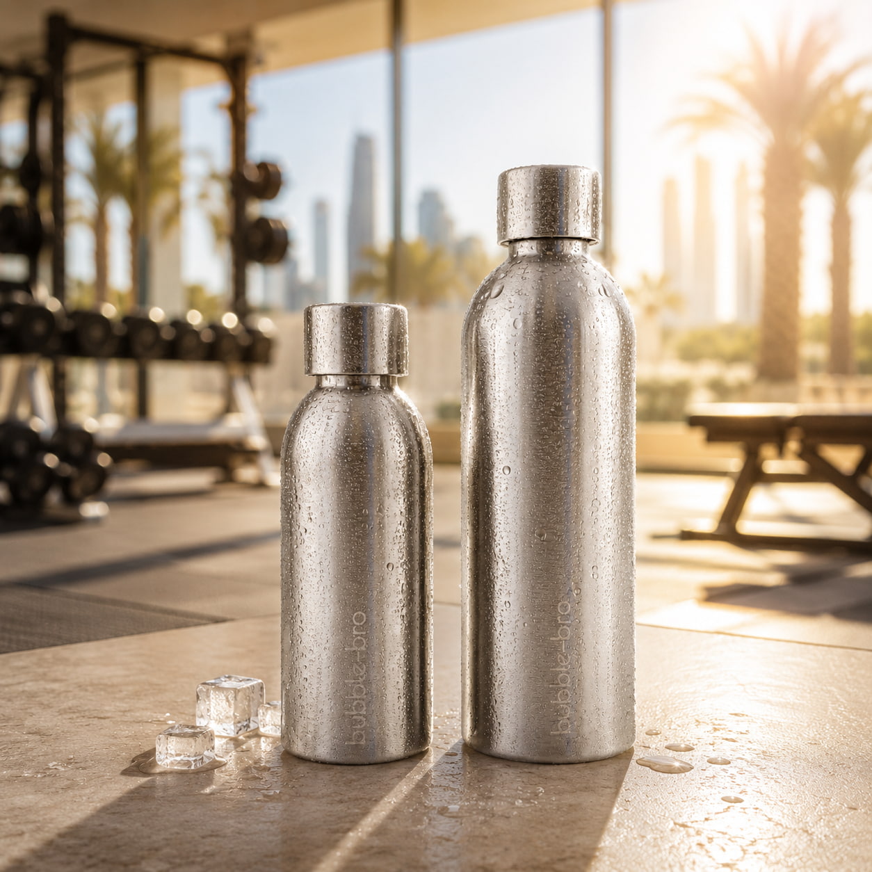 Stay Cool Bundle – 1L + 0.5L Stainless Steel Bottles