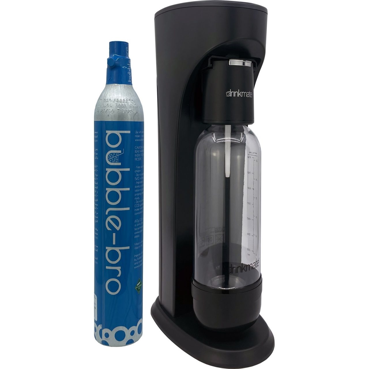 Drinkmate Starter Kit (Includes 1 Cylinder) Matte Black bubblebro