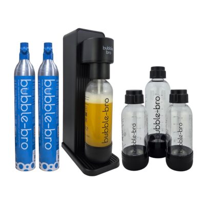 bubble-bro Versa Soda Maker Family Pack - Black