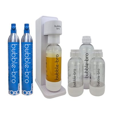 bubble-bro Versa Soda Maker Family Pack - White